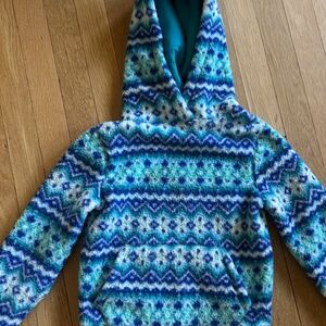 Lands End Fleece Jacket Hoodie